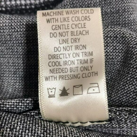 Max Studio XS Sheath Dress Gray Plaid Short Sleeve - Picture 5 of 8